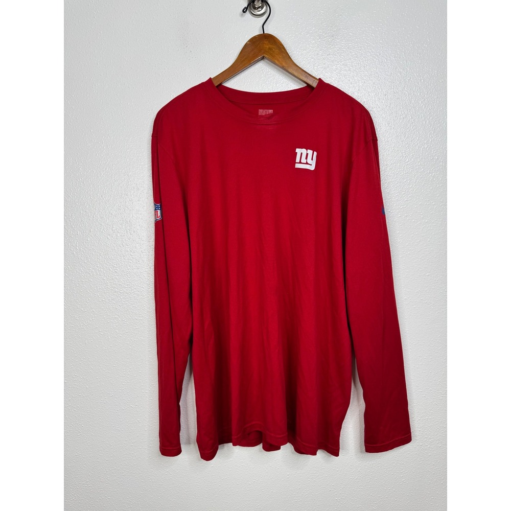 Nike‎ New York Giants NFL Dri-FIT Long Sleeve Shirt Red Mens XXL DC4971-687